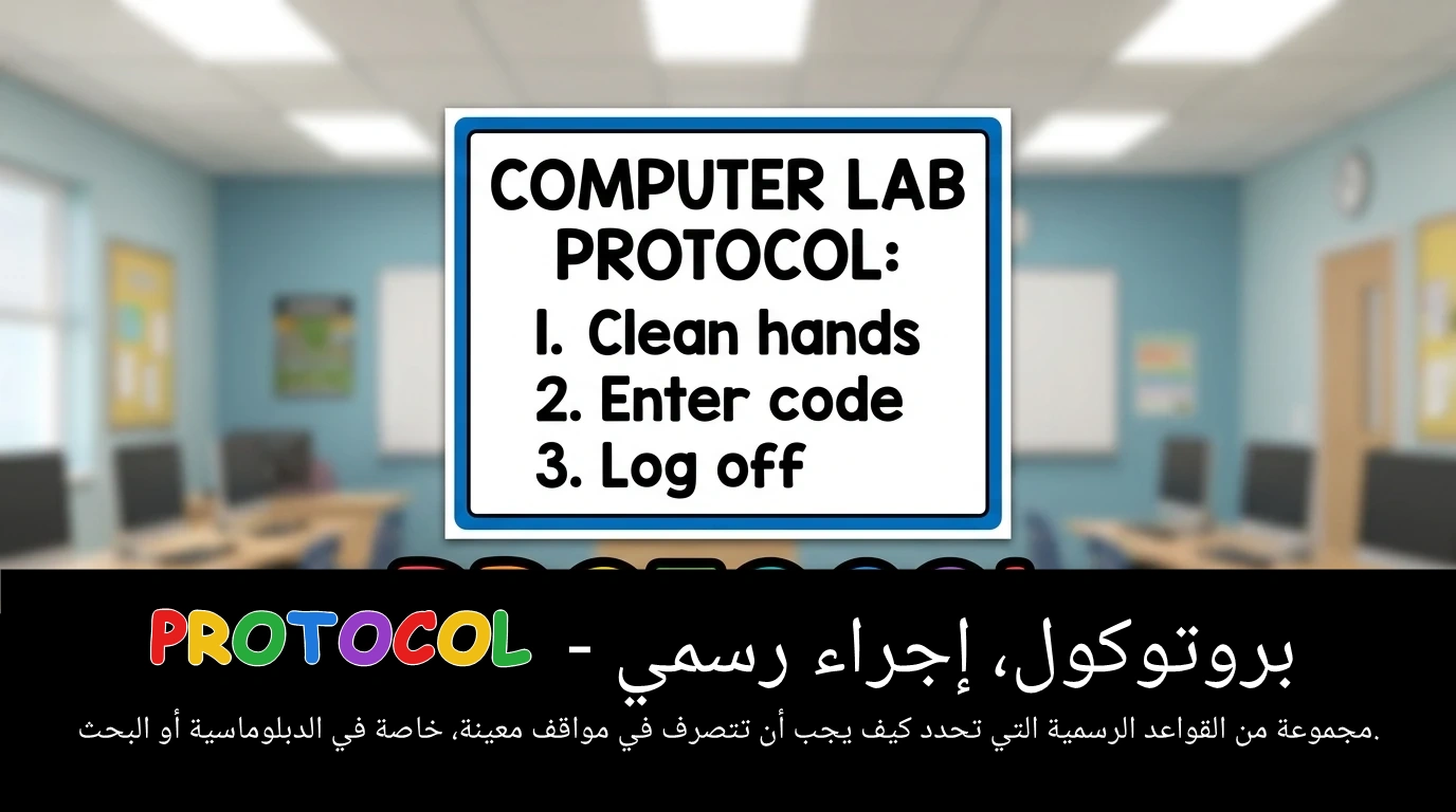 Arabic Illustration for protocol